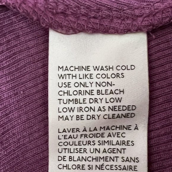 NWT $78 Free People Small & Medium Santa Clara Thermal Top Mulberry Off Shoulder - Picture 7 of 10